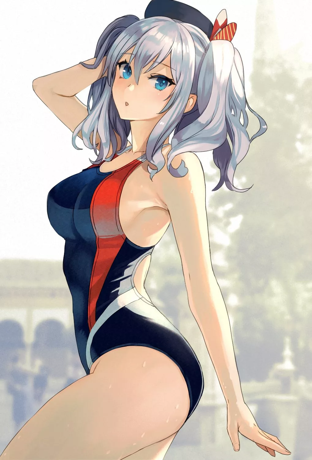 Kashima in swimsuit