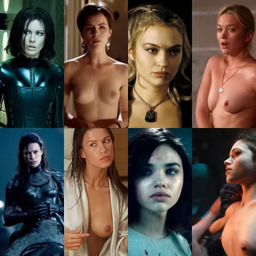 Kate Beckinsale, Sophia Myles, Rhona Mitra, India Eisley - ladies of the Underworld.