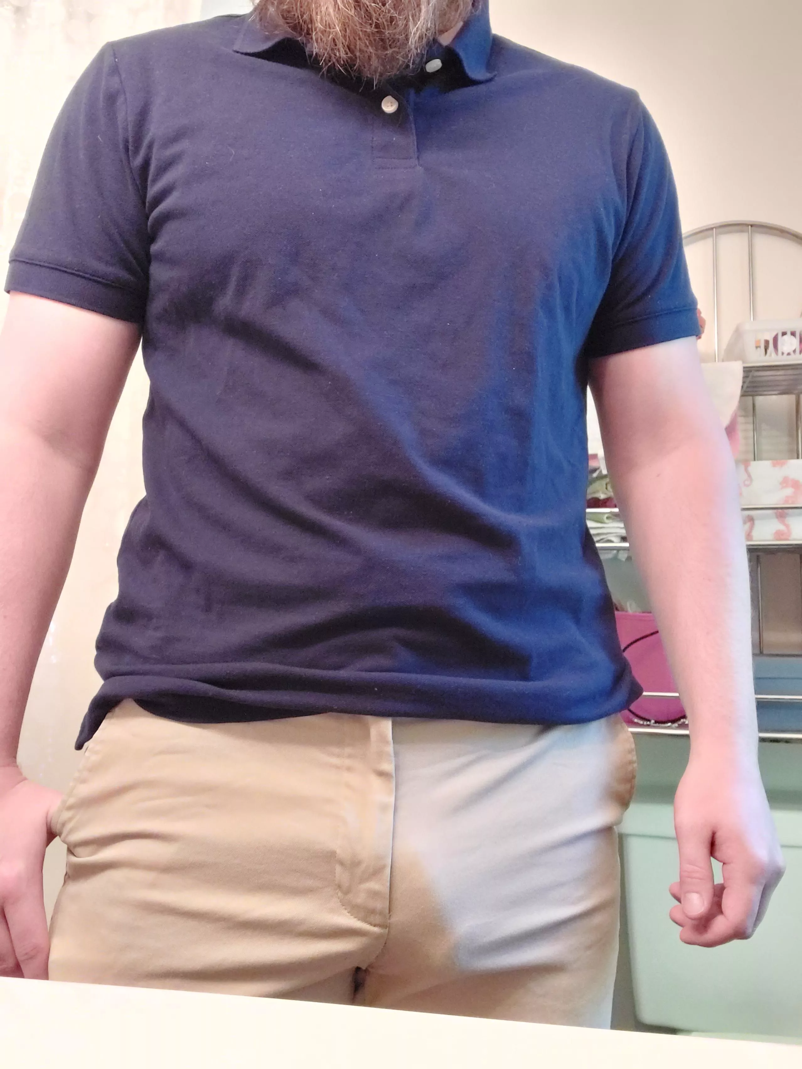 Khakis and big dicks don't mix