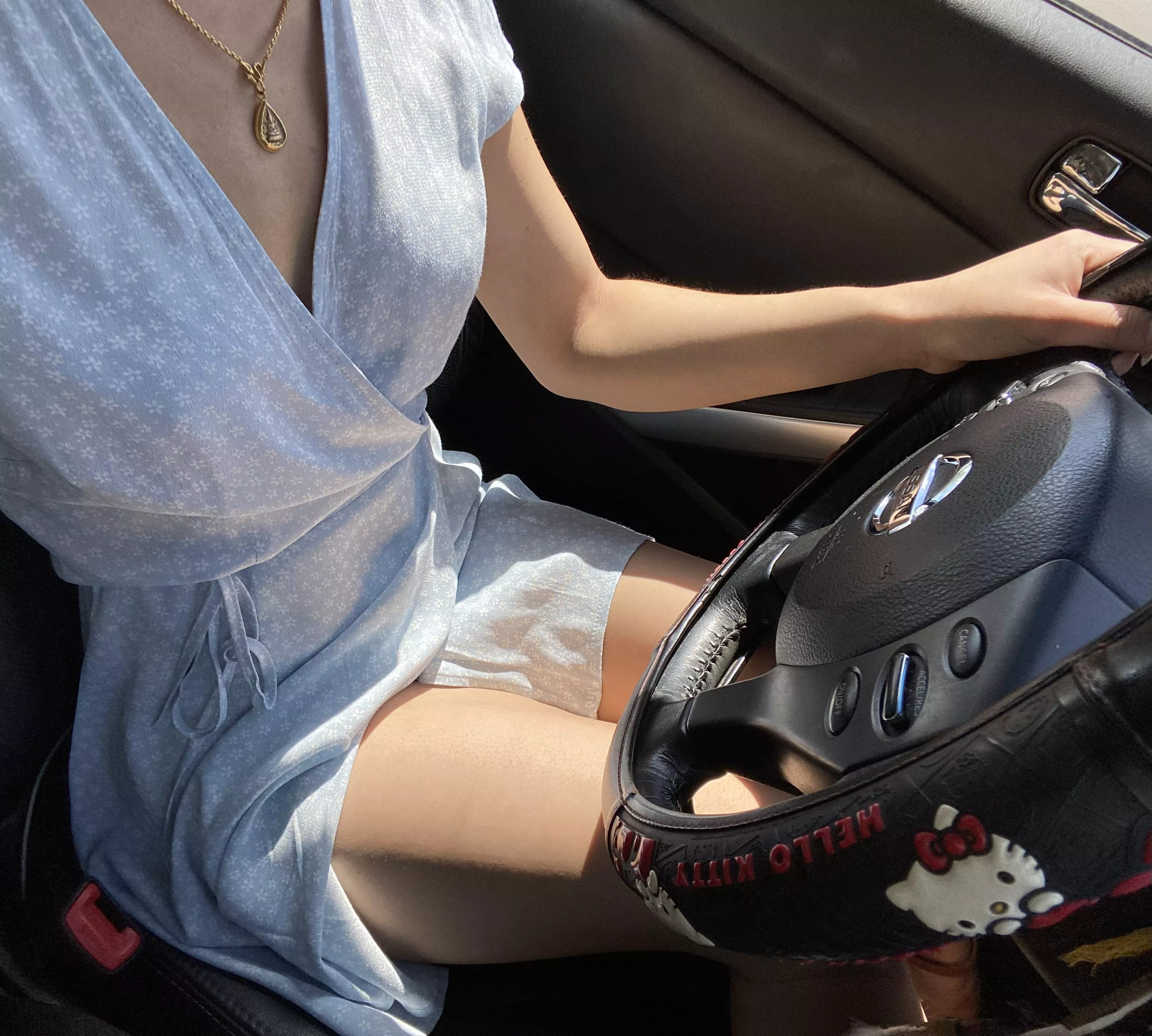 Left hand grabbing my thigh, tell me what you’d do next?