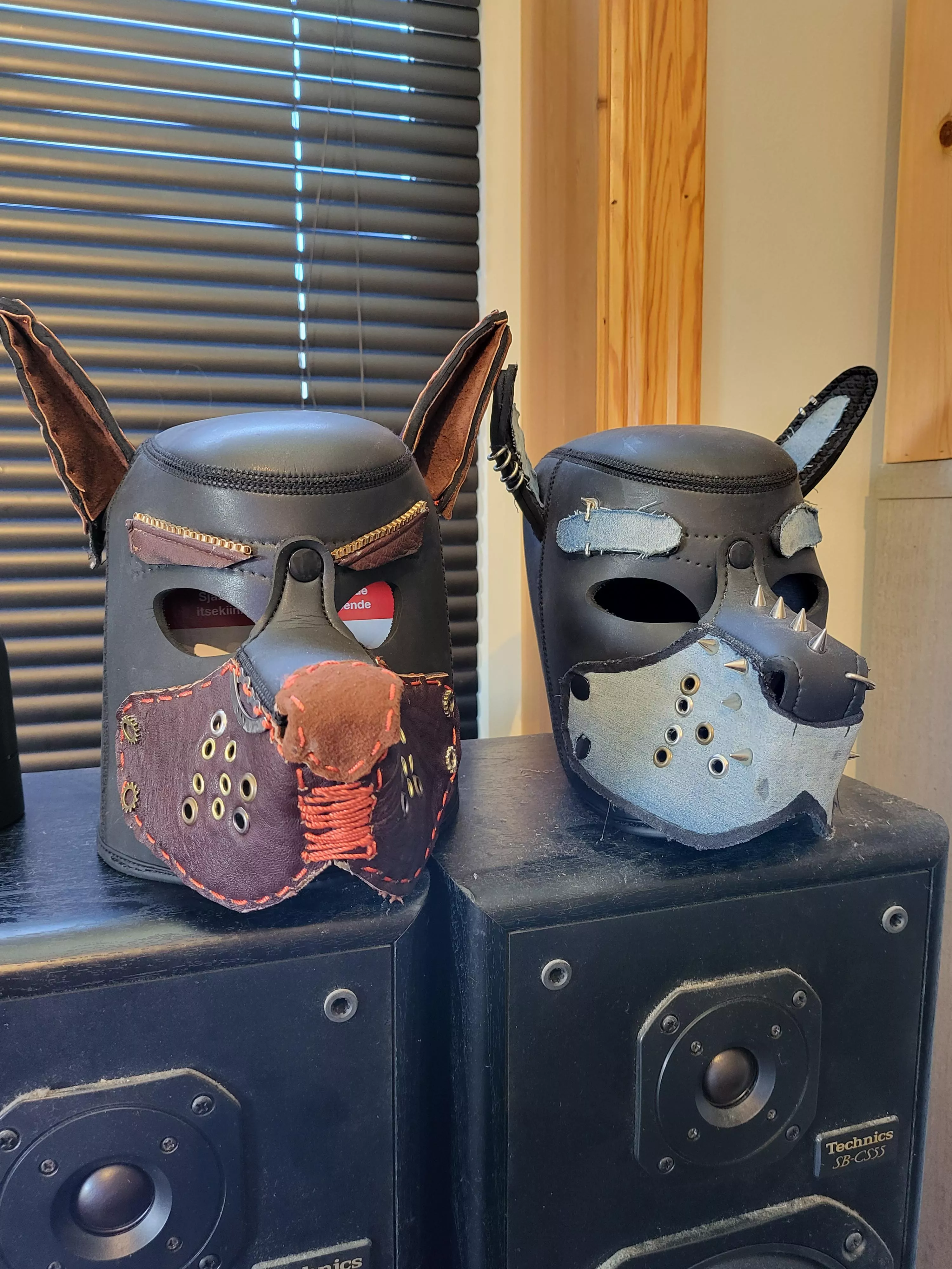 left is still WIP, but wanted to show off my hoods :3
