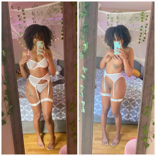 Let’s fuck but the garter belt stays on