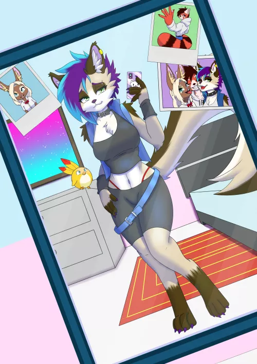 Let's rock baby (art by me; Commissions open! Info in coments)