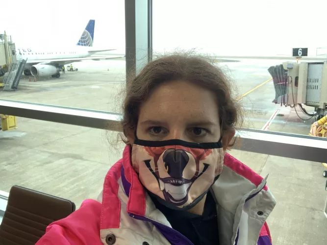 Let’s try this again. The last time nobody noticed but maybe at a different airport somebody will recognize Zoey.