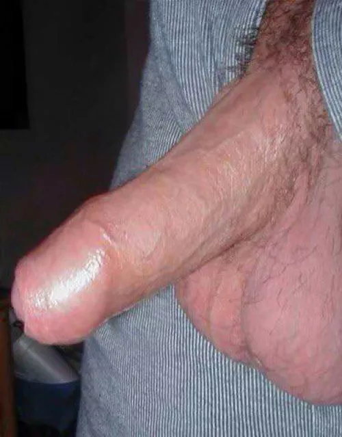 Letting cock and balls out to get some air 😈