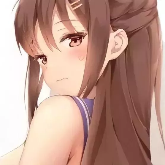 LF Color Source: 1girl, bown hair, hair ornament, brown eyes, blush, looking at viewer, white background LF Color Source: 1girl, bown hair, hair ornament, brown eyes, blush, looking at viewer, white background