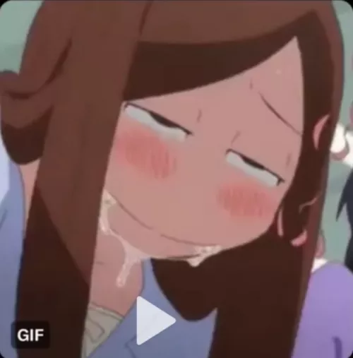 LF COLOR SOURCE: brown hair, ahegao, long hair, purple clothes