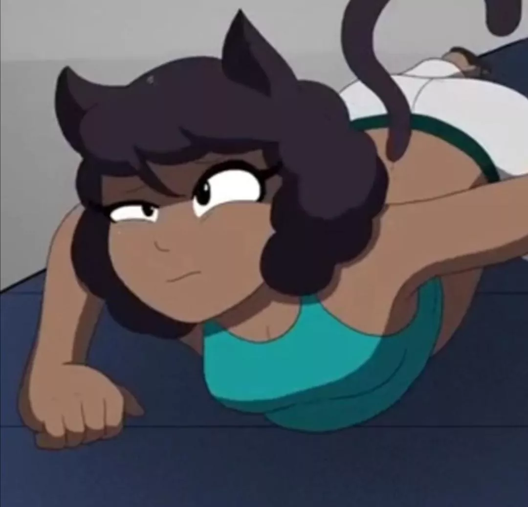 LF color source: Cat girl, brown skin, cat ears, cat tail, looking up, eye half closed, closed hand, push up position..?, belly exposed, crop top shirt LF color source: Cat girl, brown skin, cat ears, cat tail, looking up, eye half closed, closed hand, push up position..?, belly exposed, crop top shirt