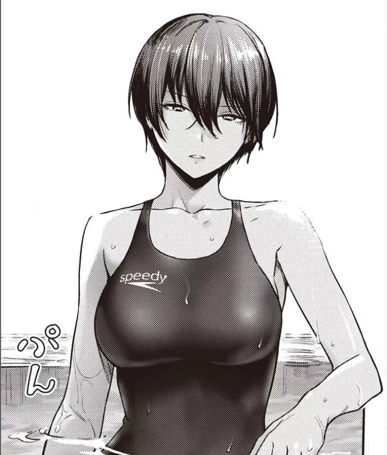 LF mono source, 1girl, tanned, short hair, swimsuit, speedy, wet LF mono source, 1girl, tanned, short hair, swimsuit, speedy, wet