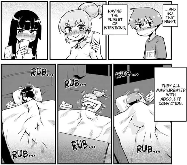 LF Mono Source: 2girls, 1boy, tissue box, masturbating  LF Mono Source: 2girls, 1boy, tissue box, masturbating