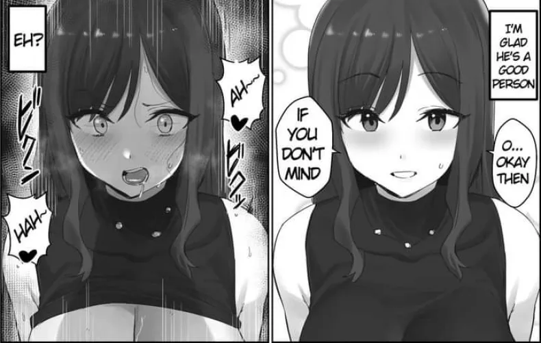 LF mono source: black hair, sweating, blushing, moaning,