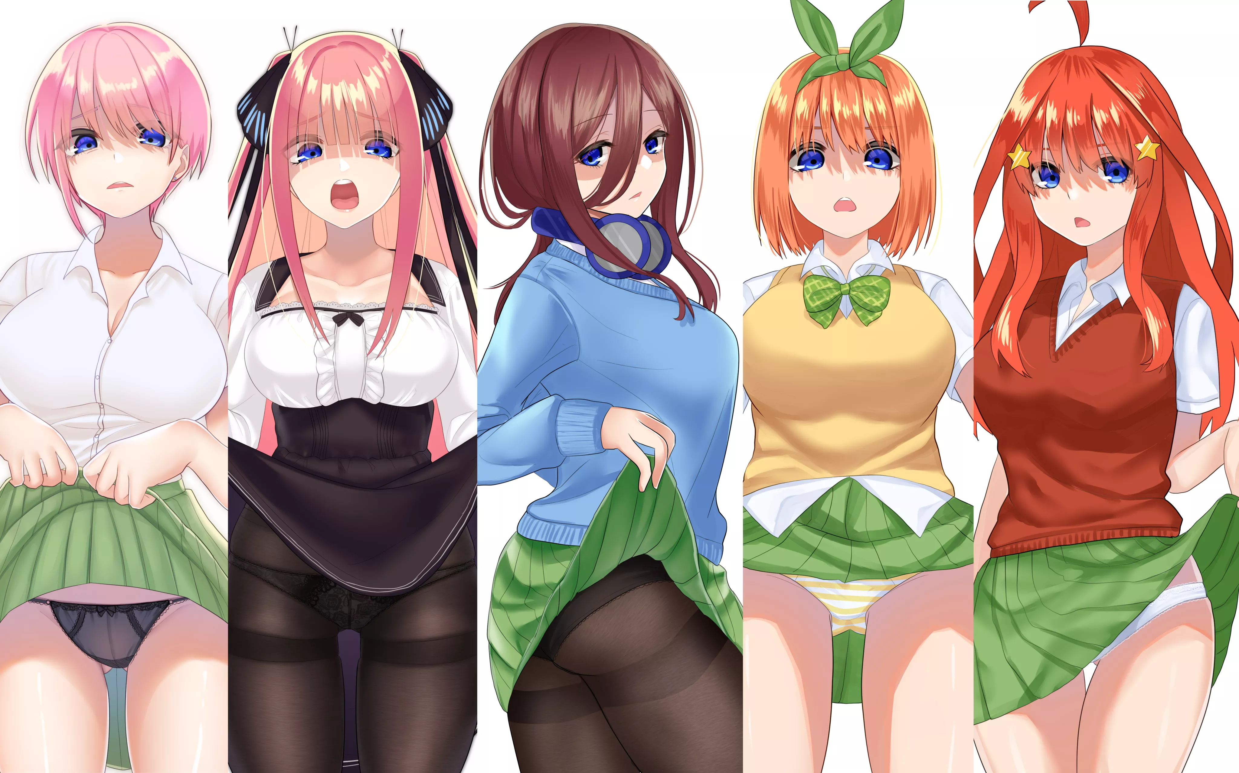 Lifting Their Skirts (Quintessential Quintuplets)