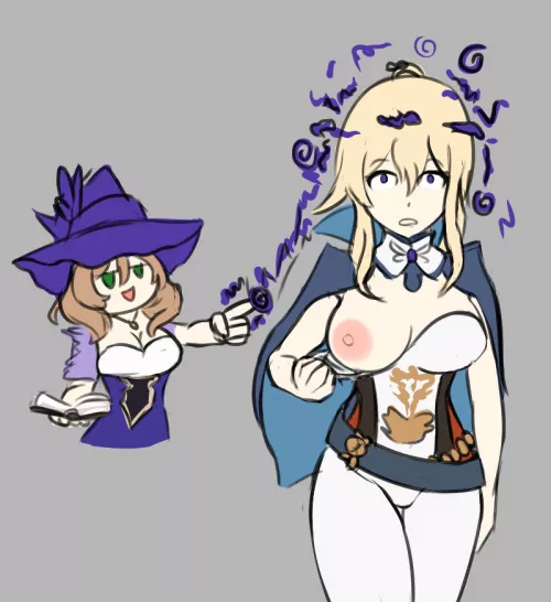 Lisa Hypnotizing Jean (Genshin Impact) (Mahou Monster)