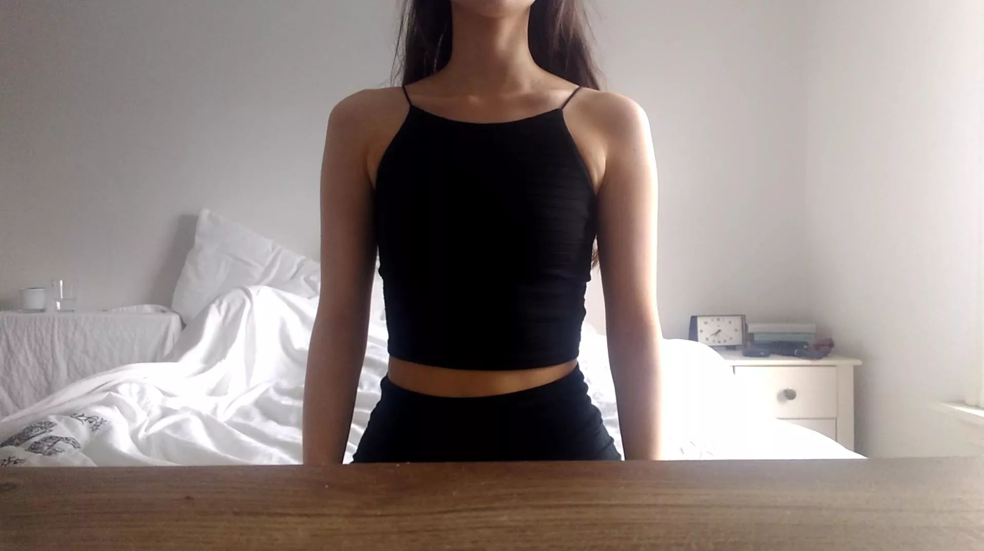 little black crop top