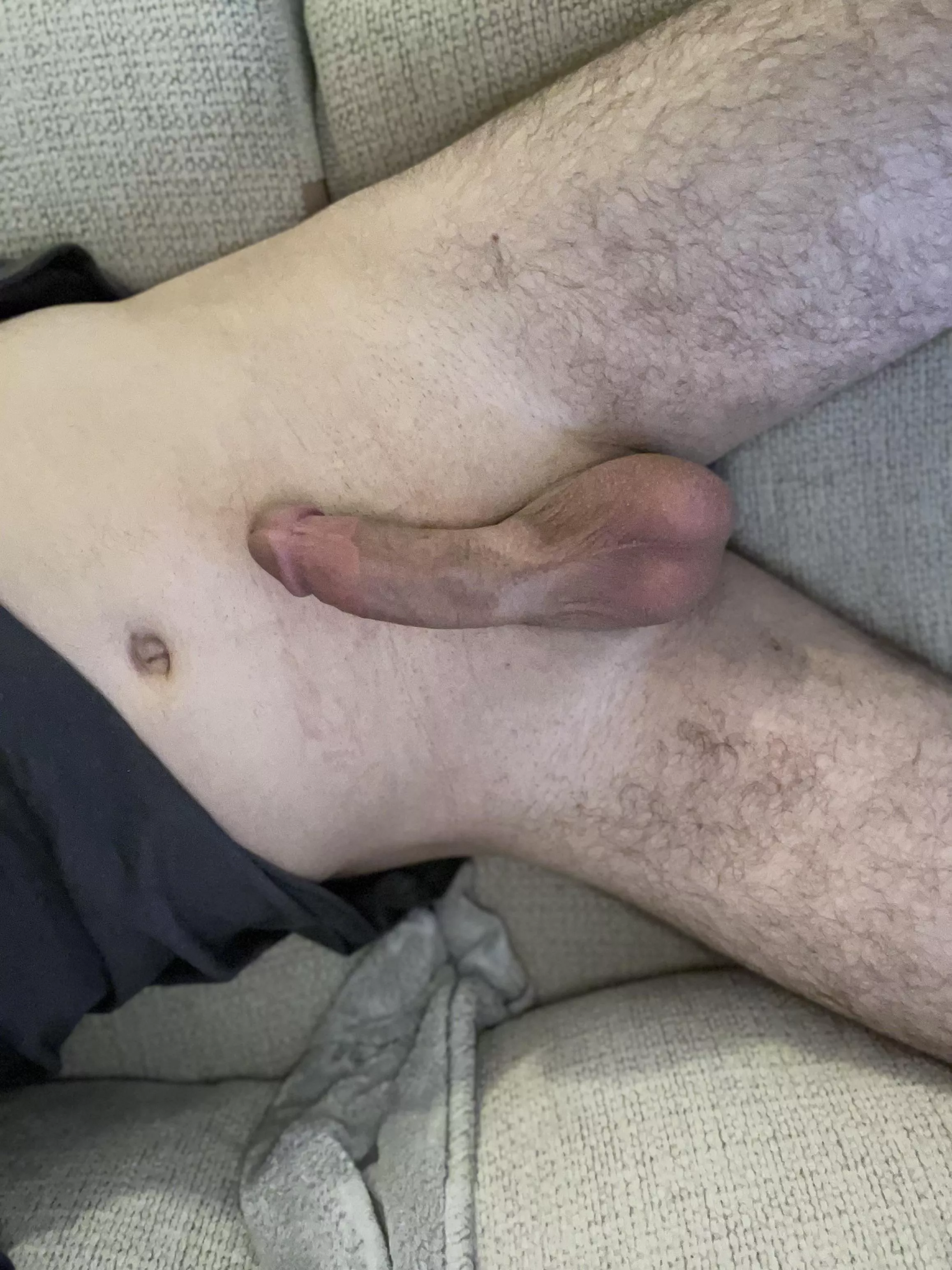 Long day out in the field. Who’s going to suck my sweaty cock?