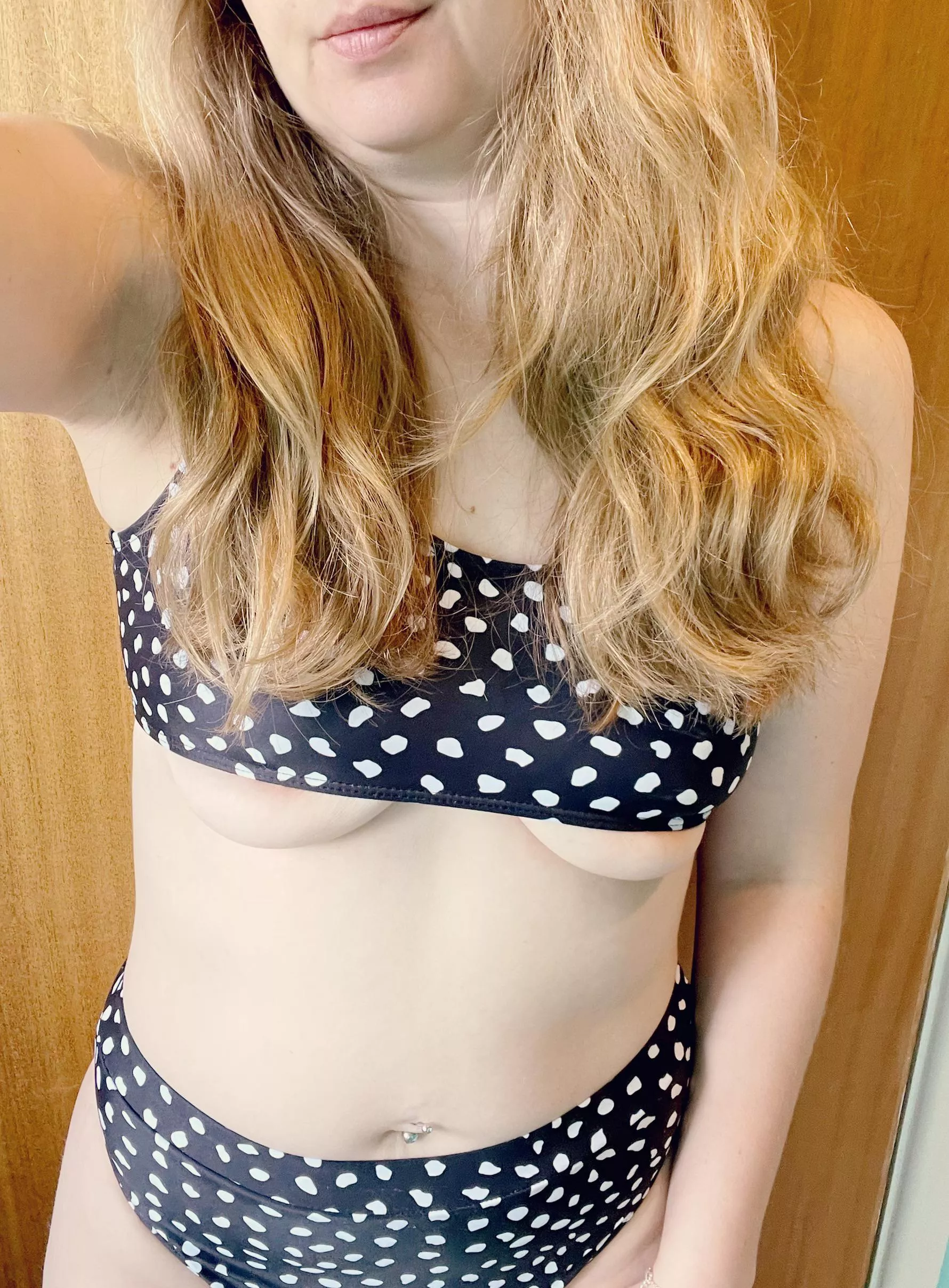 Looks like I shrunk my bikini top in the wash… but I think I like it better this way 😏