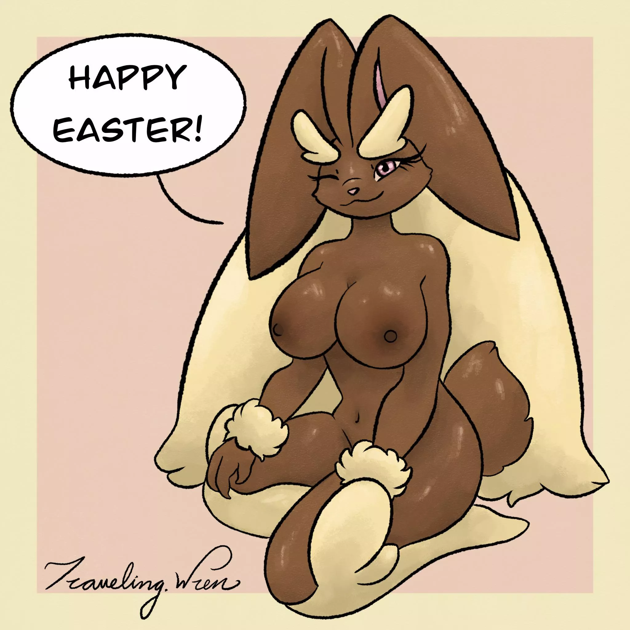 Lopunny wants to wish you a Happy Easter [f] (TravelingWren)