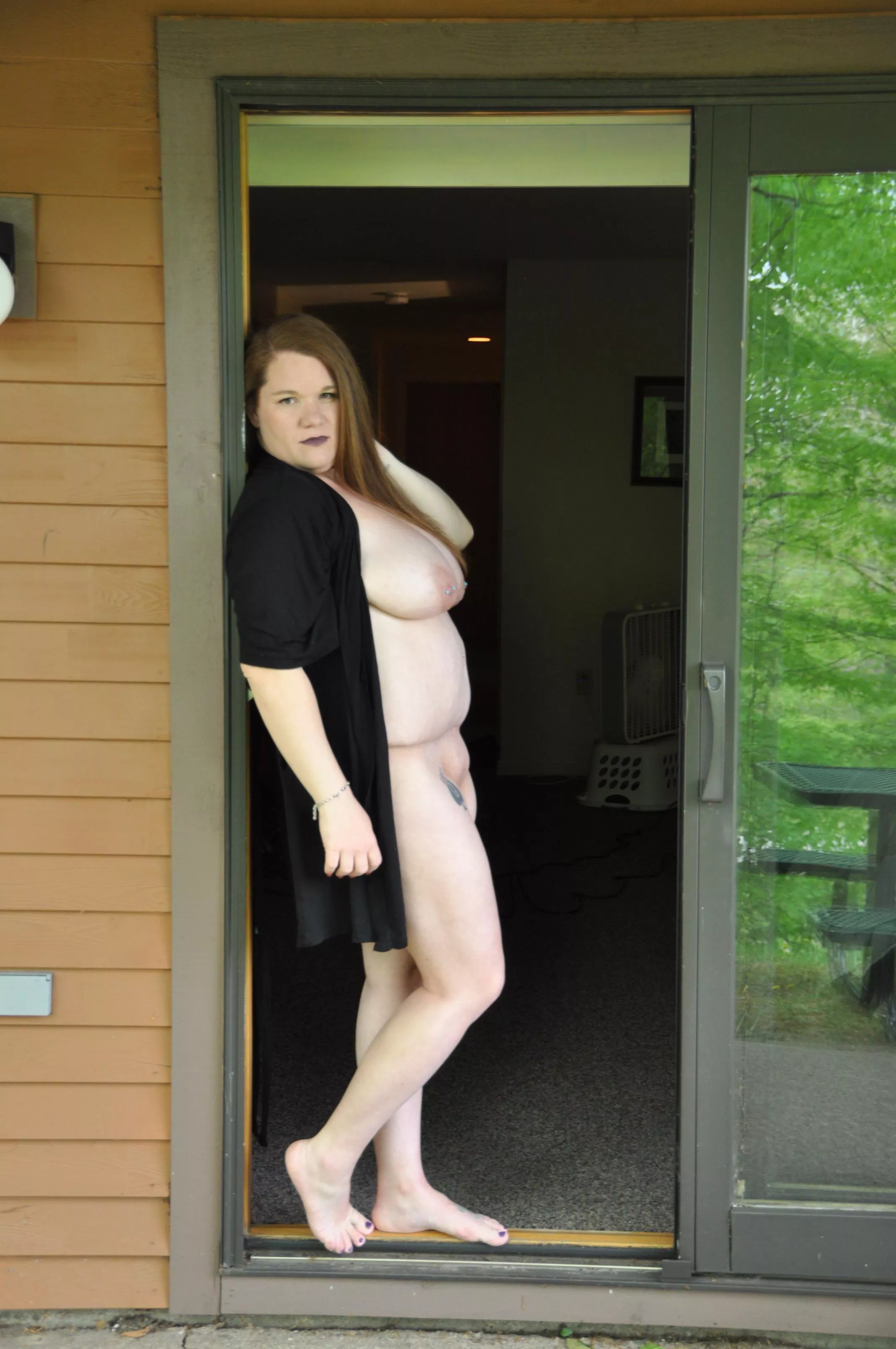 Love being outdoors naked