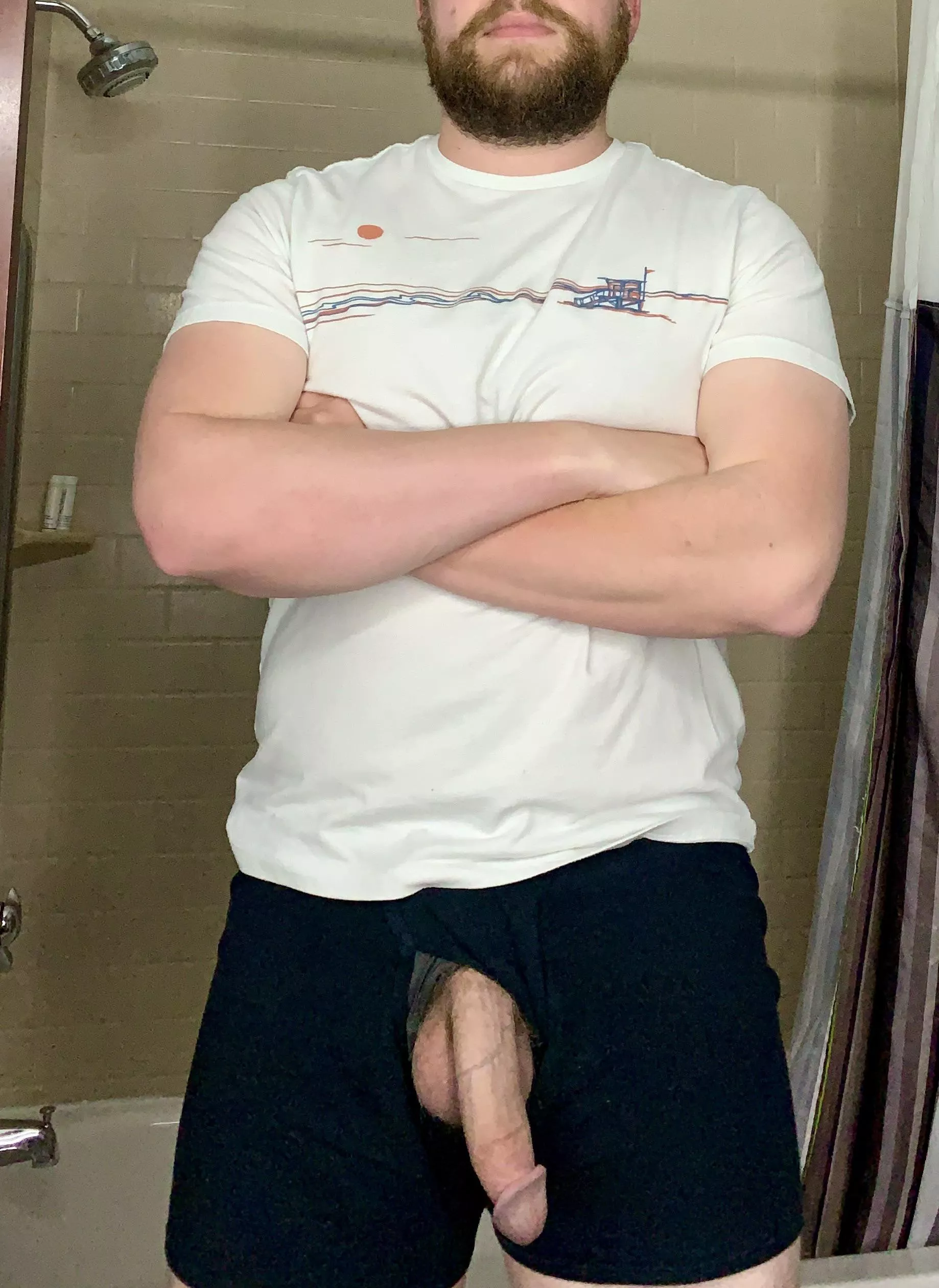 Love getting off work and letting it hang out. [35]