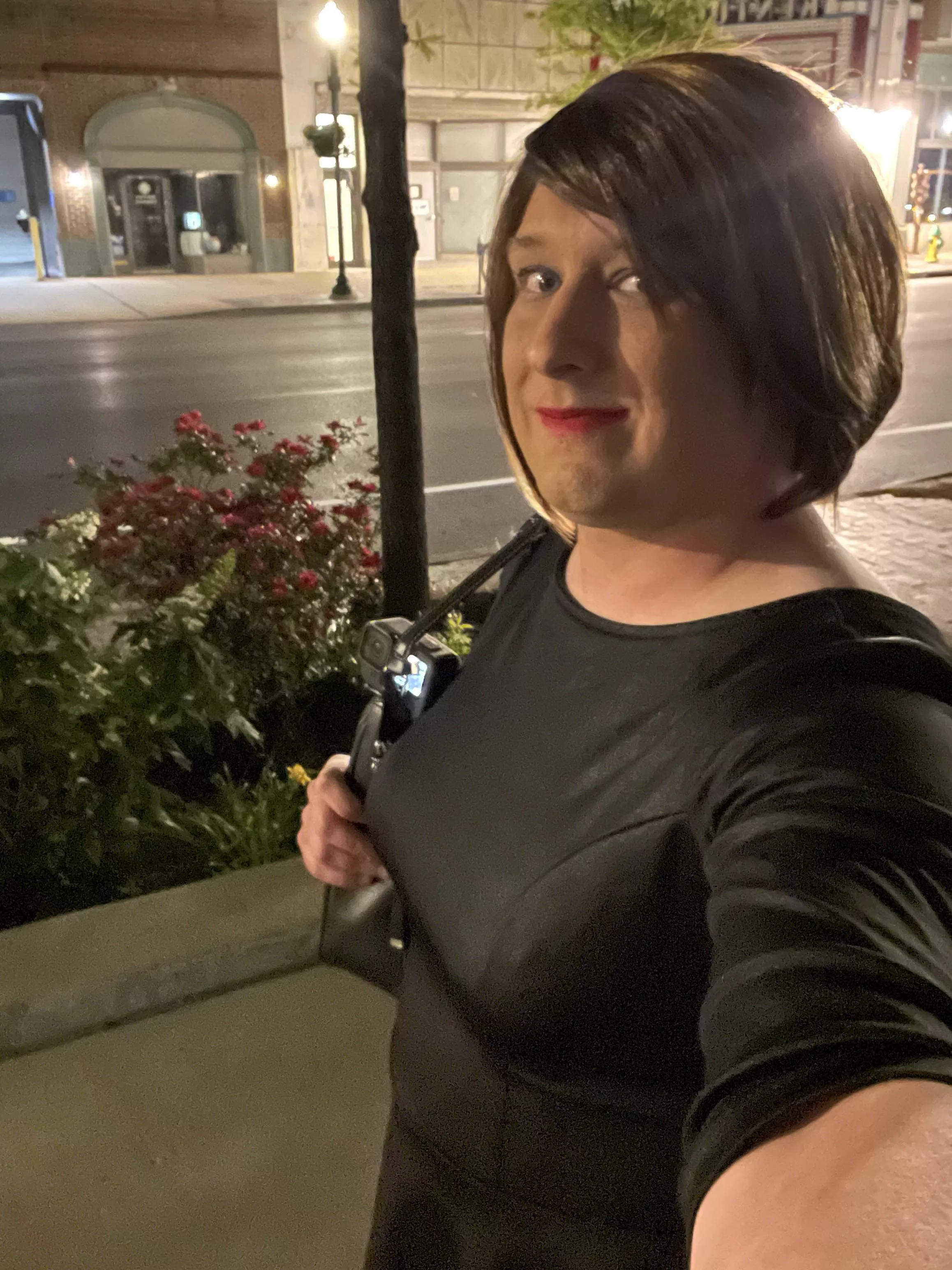 Love walking around downtown at night.