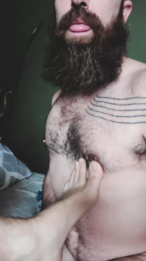 love when he teases with his feet