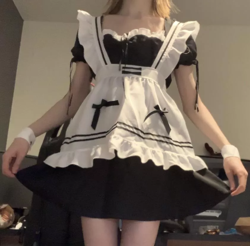 Low quality pic of me in my new maid dress, I’ll take better ones soon