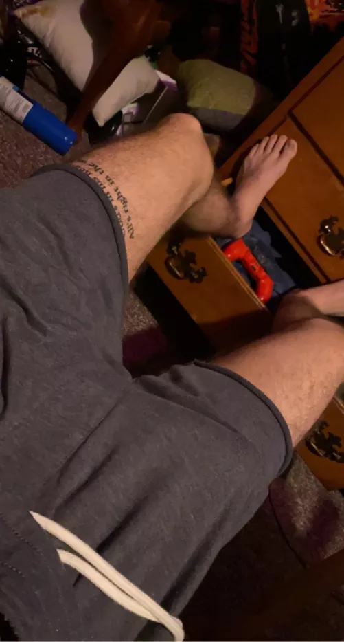 M21- love grey sweatshorts