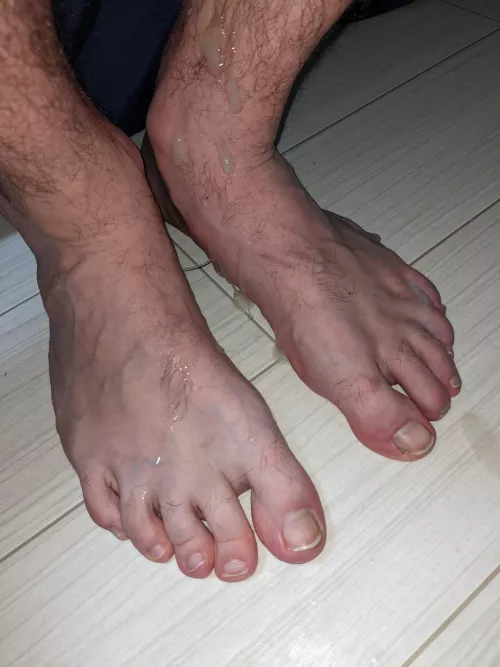 Made a bit of a mess on my size 14s... 😉