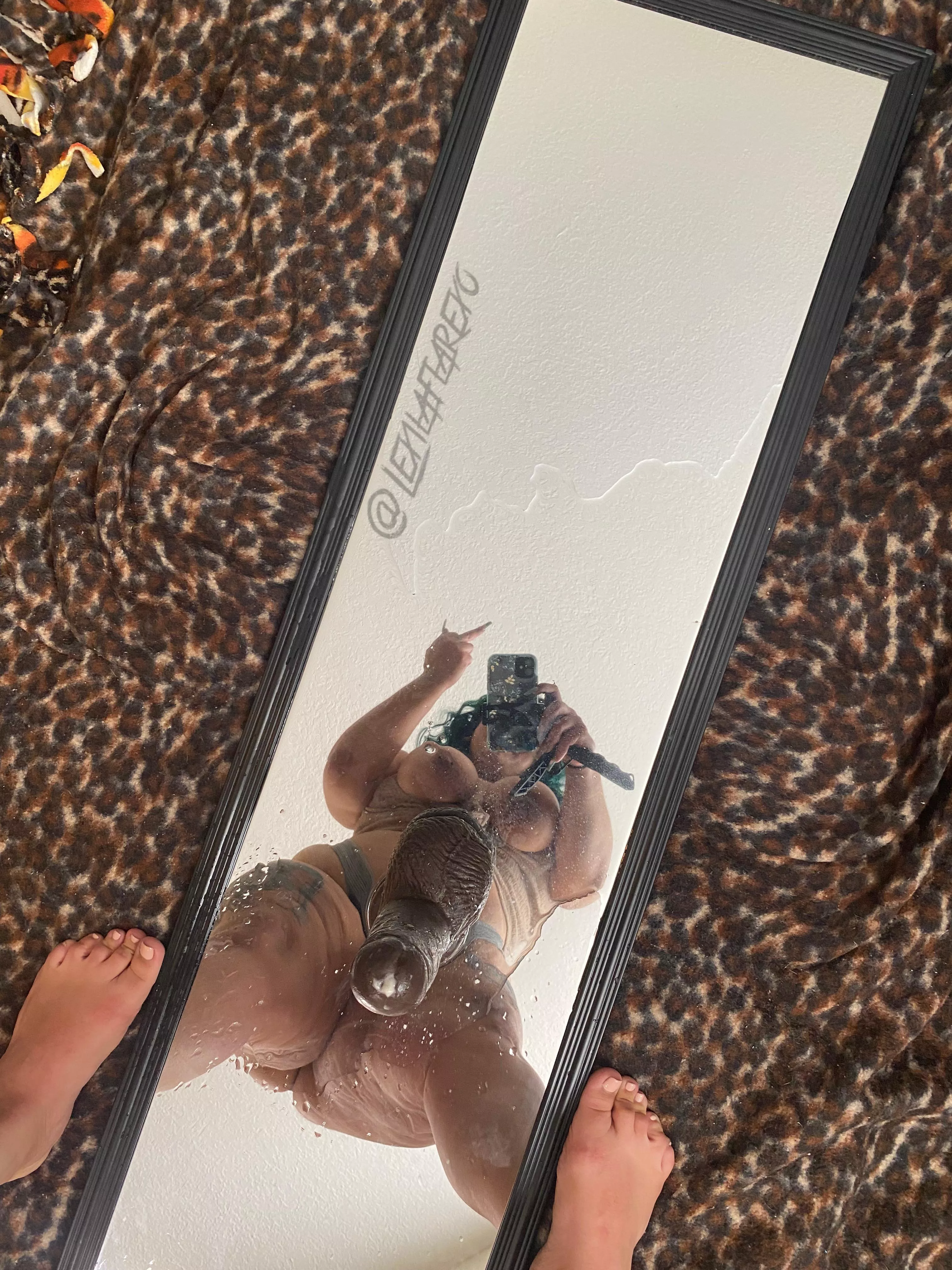 Made a mess on my mirror lol