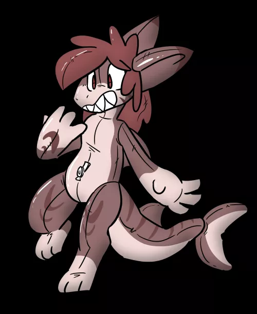 made my shark a pool toy :3