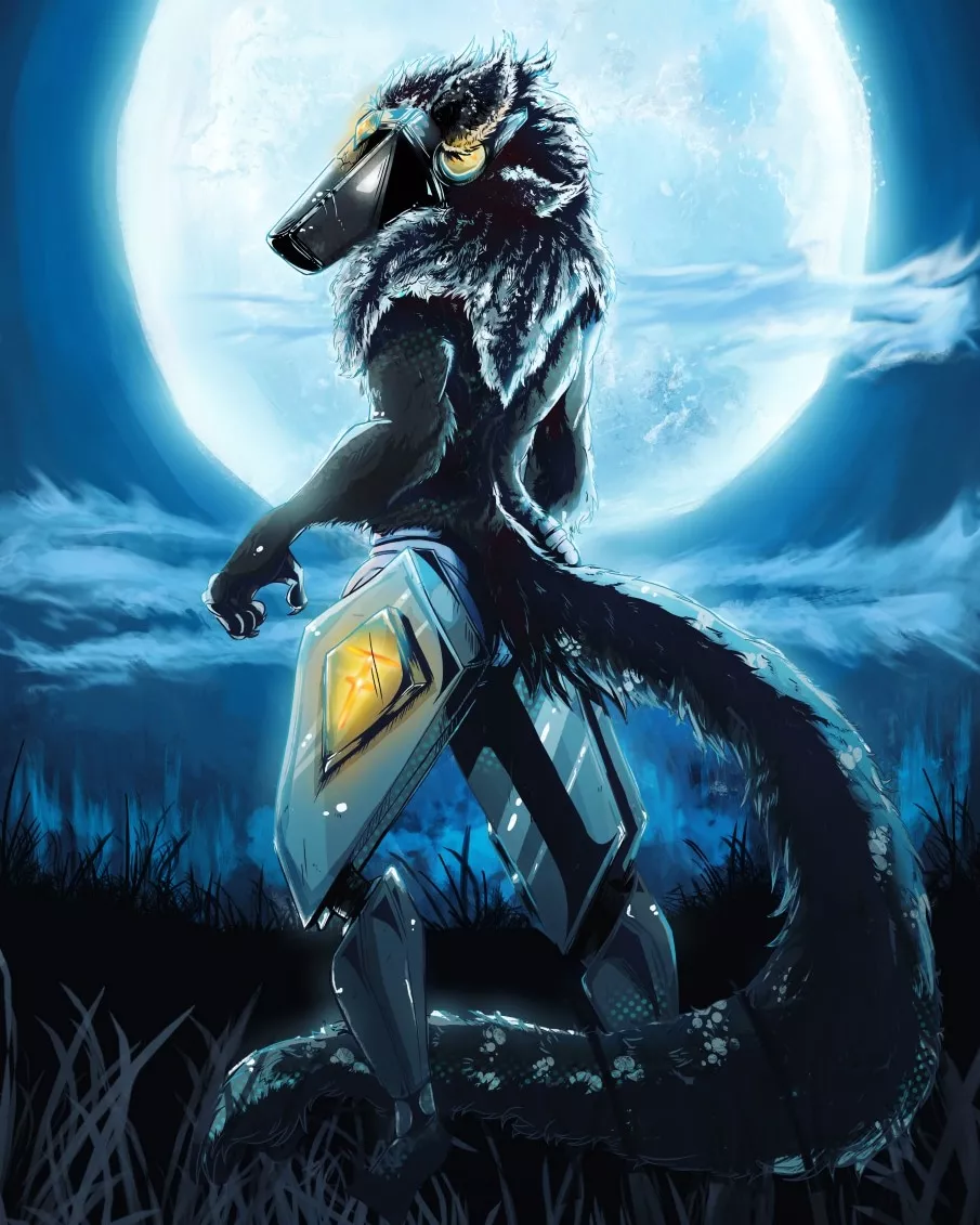 made this full moon protogen last year. Hope you like it. my pages are: (deviantart: azelleca) (twitch: moxiemexie) (instagram: simoneripke.art) love you all and see you with my next post 💕