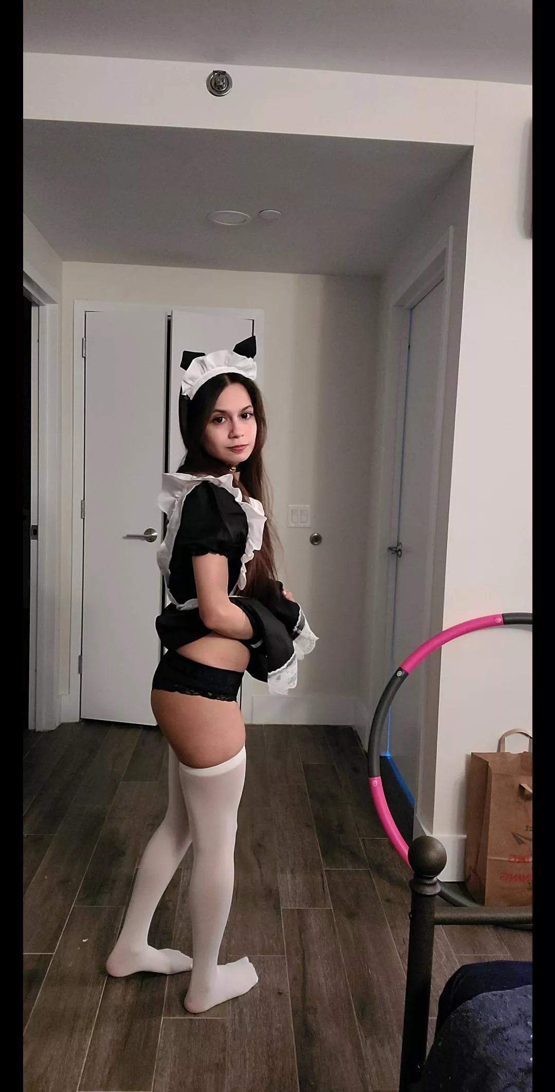 maid in thigh highs