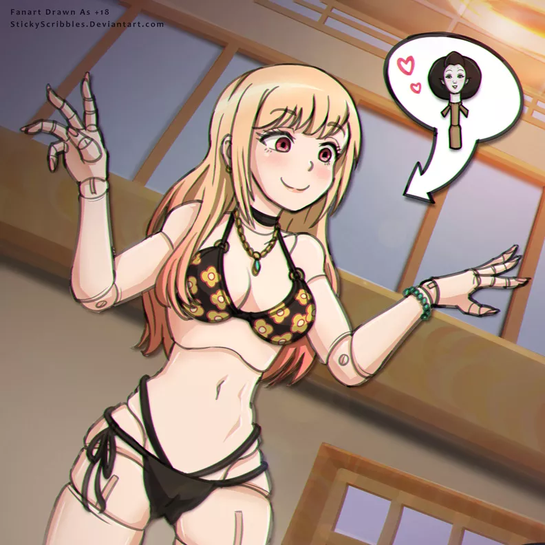 Marin Kitagawa Mannequin Transformation Bondage ( StickyScribbles )