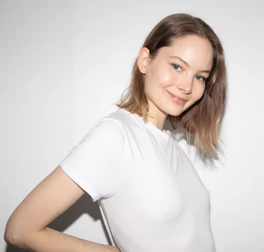 Maybe it’s too obvious that I’m not wearing a bra