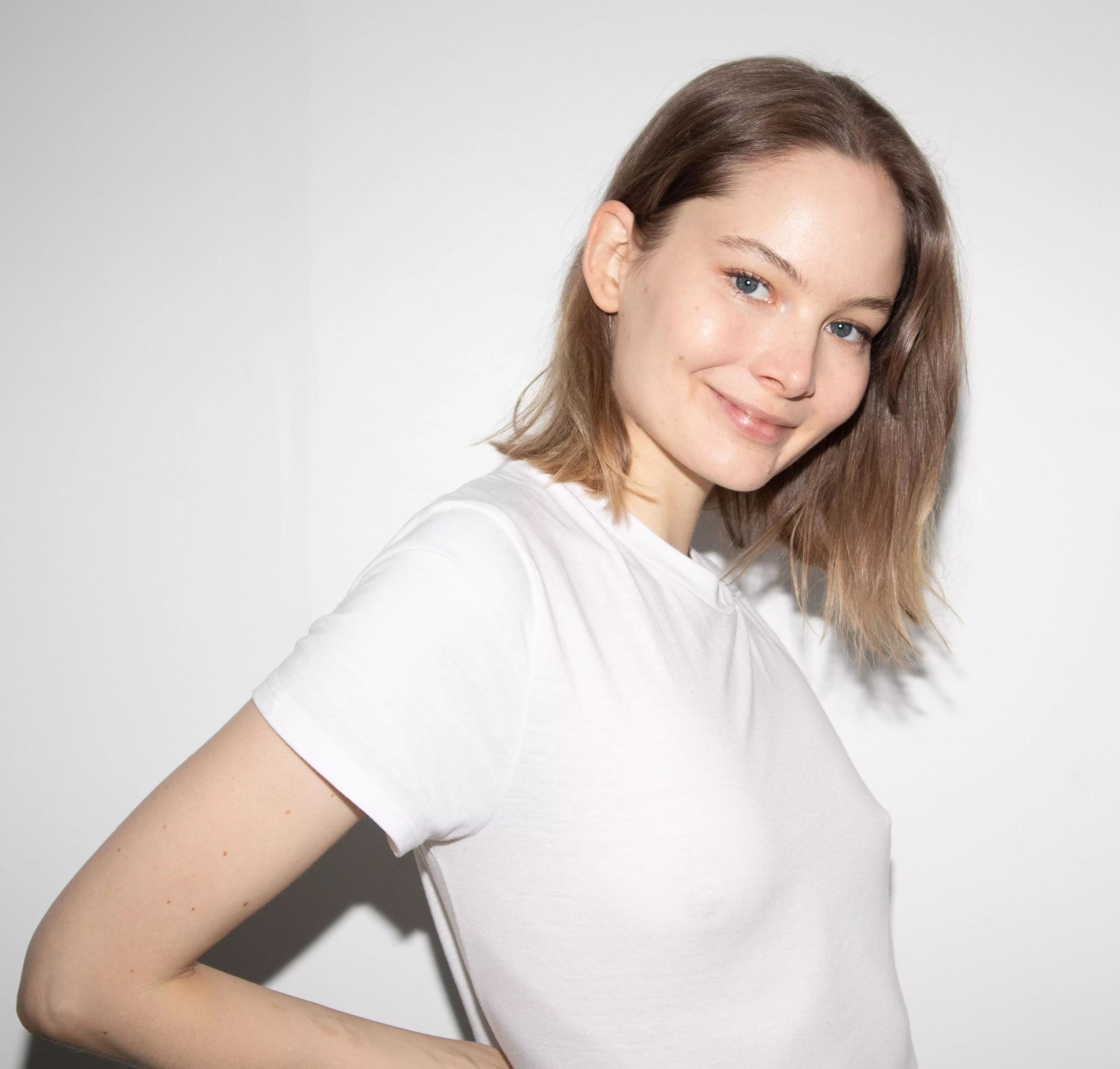 Maybe it’s too obvious that I’m not wearing a bra