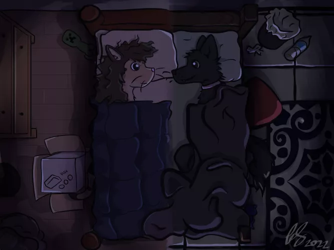 Me and gf (by me, @FurrySoren on Twitter)