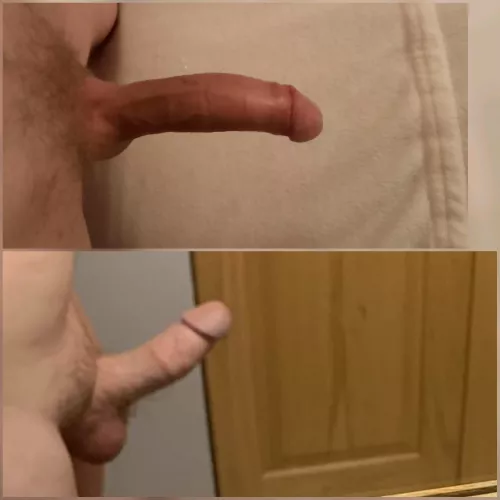 Me vs. @lildickmf compared 😁 Not bad dude but I got some more inches than you