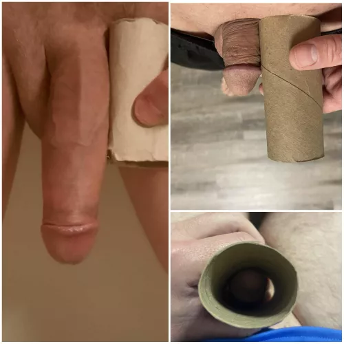 Me vs. @No_Ant9627 compared semi-hard 😁 My size must be about five times bigger than his size!