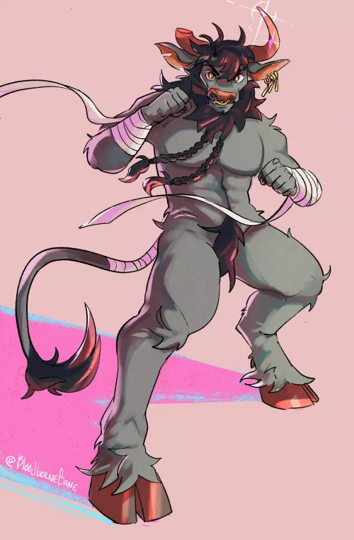 Mess with the bull, you’ll get the horn(s). Art by me! Been trying to work on the fluidity of my pieces and color comp.😊