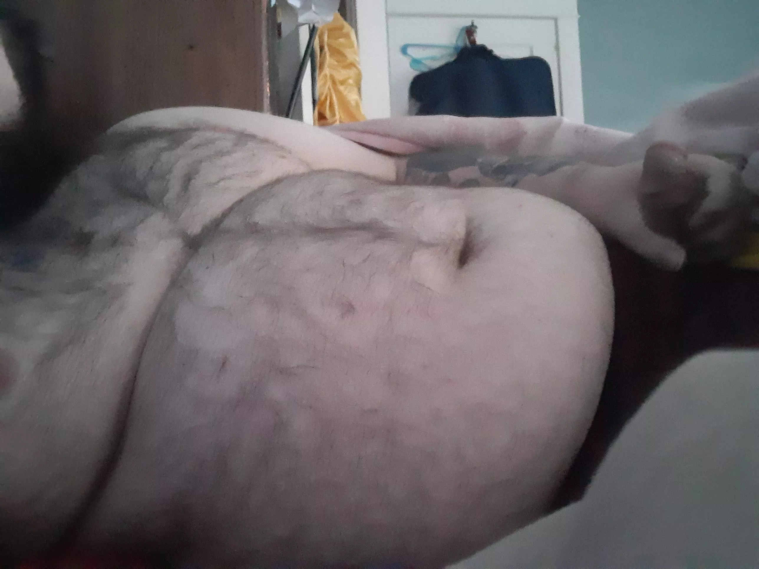 Morning. Thought I'd have a stroke before a shower.