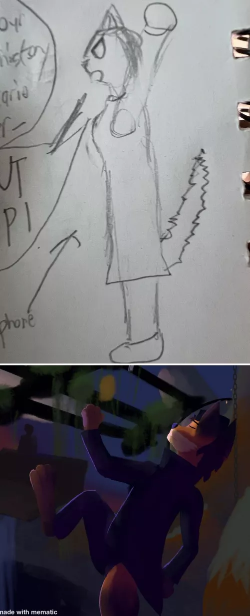 My art 11 months ago vs my art 1 week ago