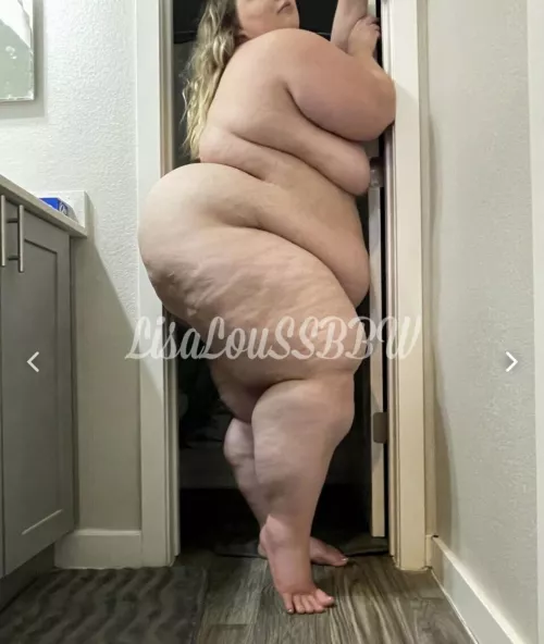 My ass is monstrous and I can’t stop staring at it