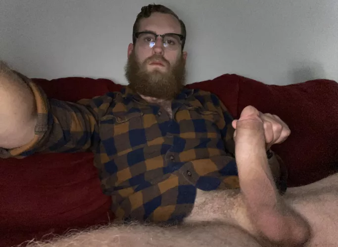 My beard & monster cock
