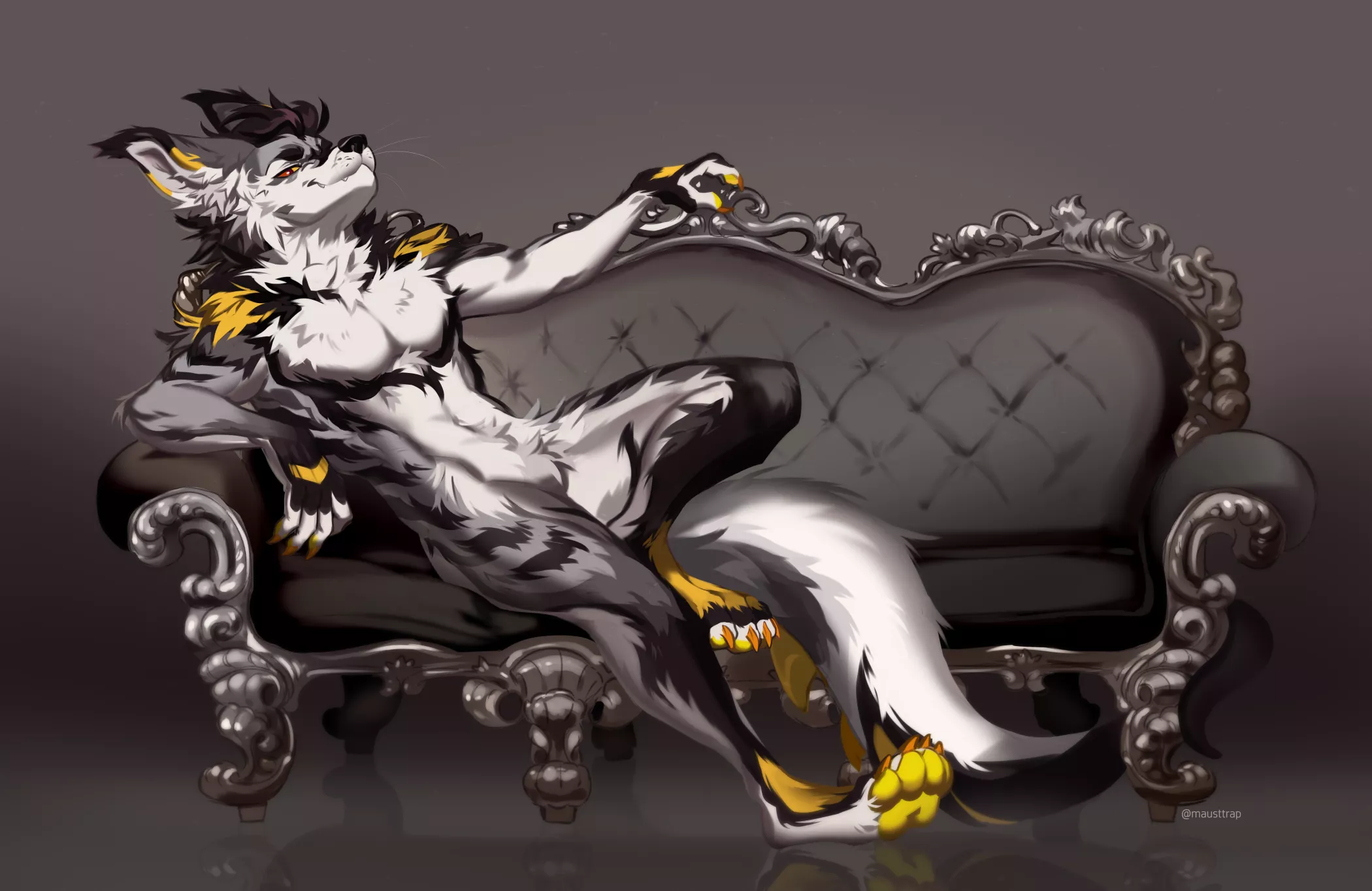 My boy Hektor being all smug [Art by @mausttrap on Twitter / @Metriaus on FA]