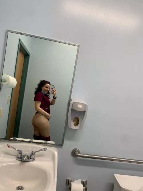 my coworkers don't get to peek under my scrubs, but you do🤫