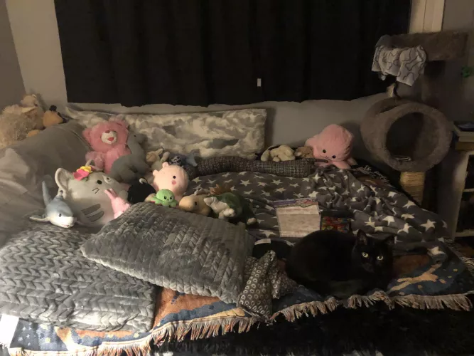 my Easter movie night set up for princess 🌸💕