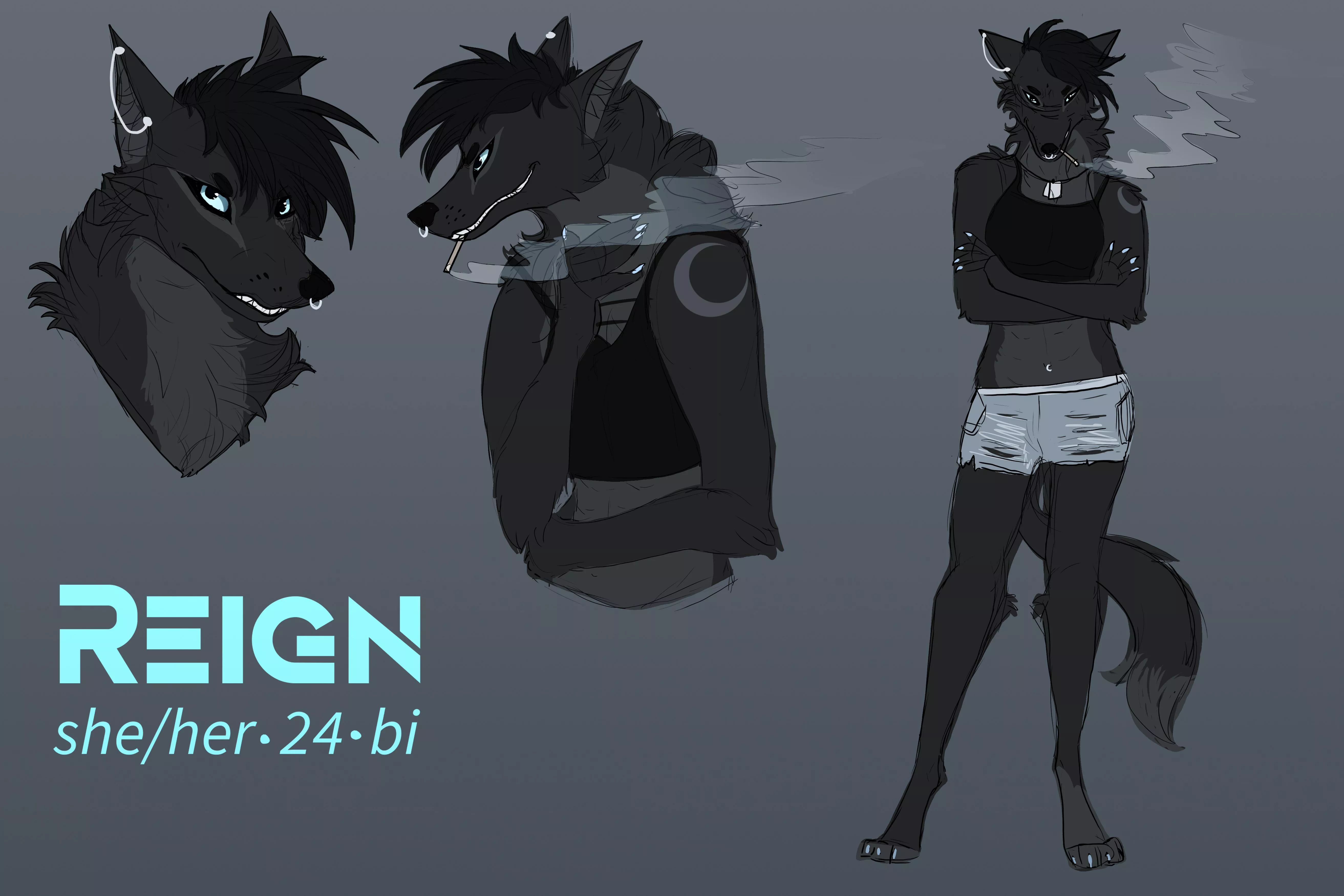 My first attempt at drawing a furry character!! Would love feedback/constructive criticism.