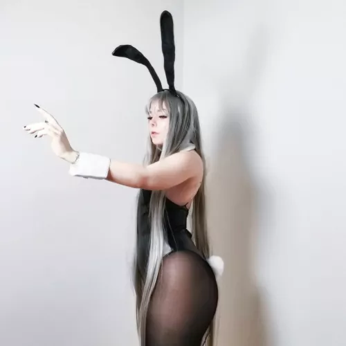 my first cosplay, bunny girl senpai