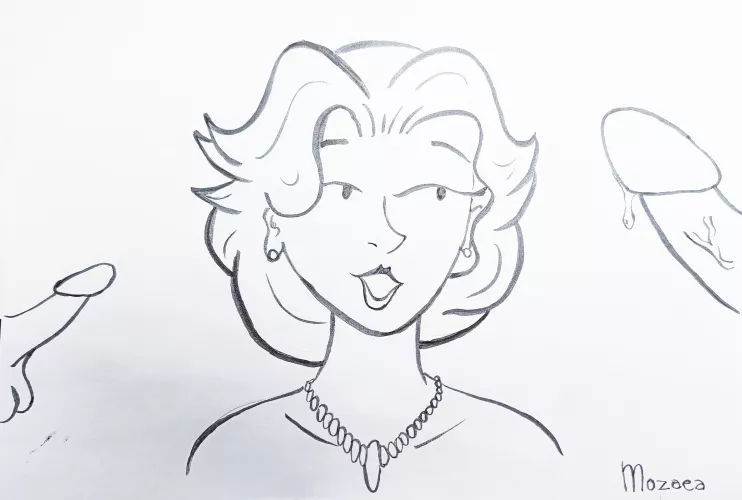 My first NSFW drawing, scene inspired by the amazing u/matty_cloud