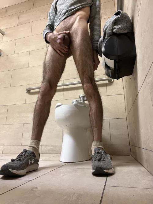 My first solo public bathroom fun